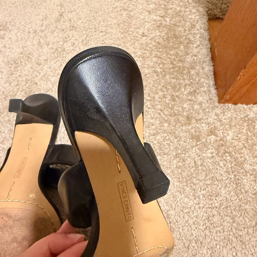 Vince Camuto Black Women's Heel Sandals - Picture 6 of 13